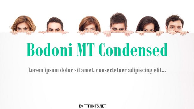 Bodoni MT Condensed example