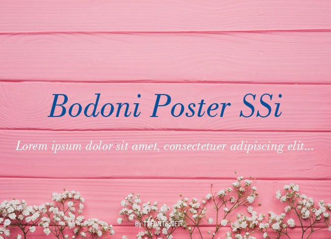 Bodoni Poster SSi example