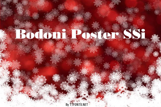 Bodoni Poster SSi example