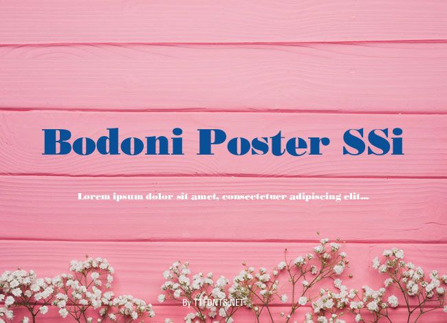 Bodoni Poster SSi example