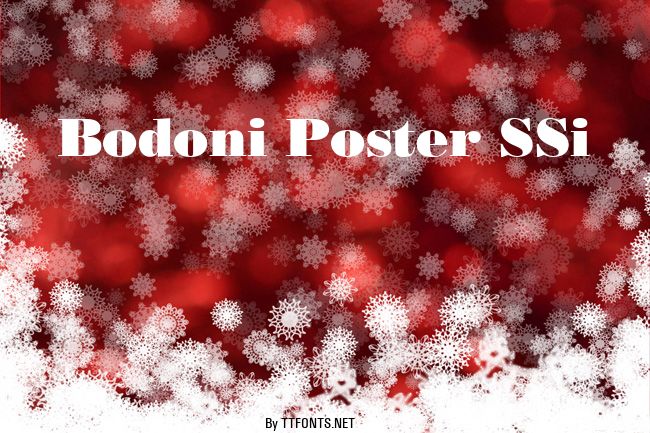 Bodoni Poster SSi example