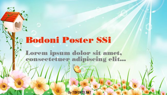Bodoni Poster SSi example