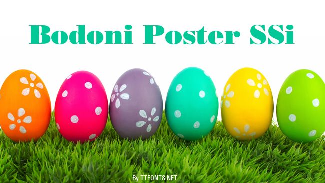 Bodoni Poster SSi example