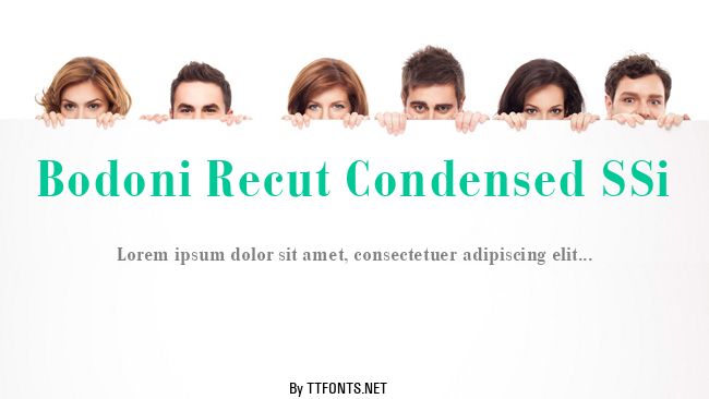 Bodoni Recut Condensed SSi example