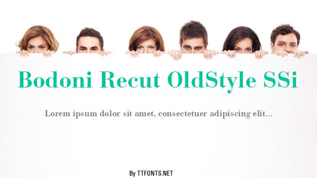 Bodoni Recut OldStyle SSi example