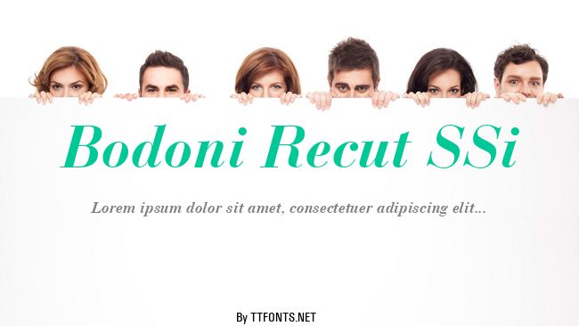 Bodoni Recut SSi example