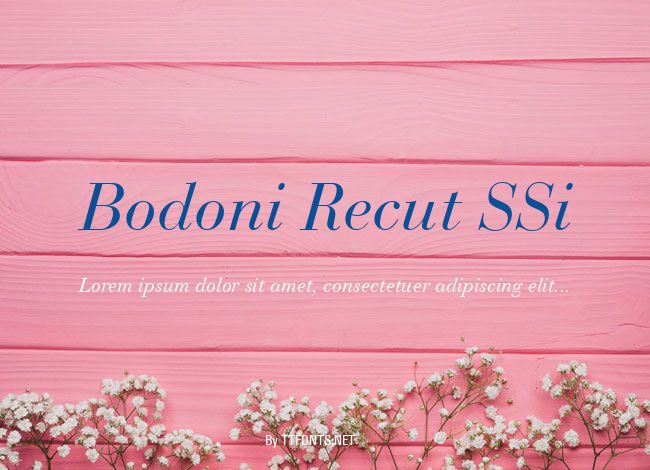 Bodoni Recut SSi example