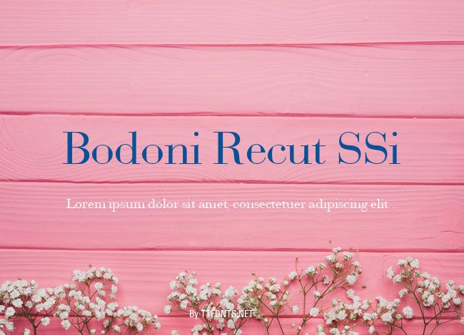 Bodoni Recut SSi example