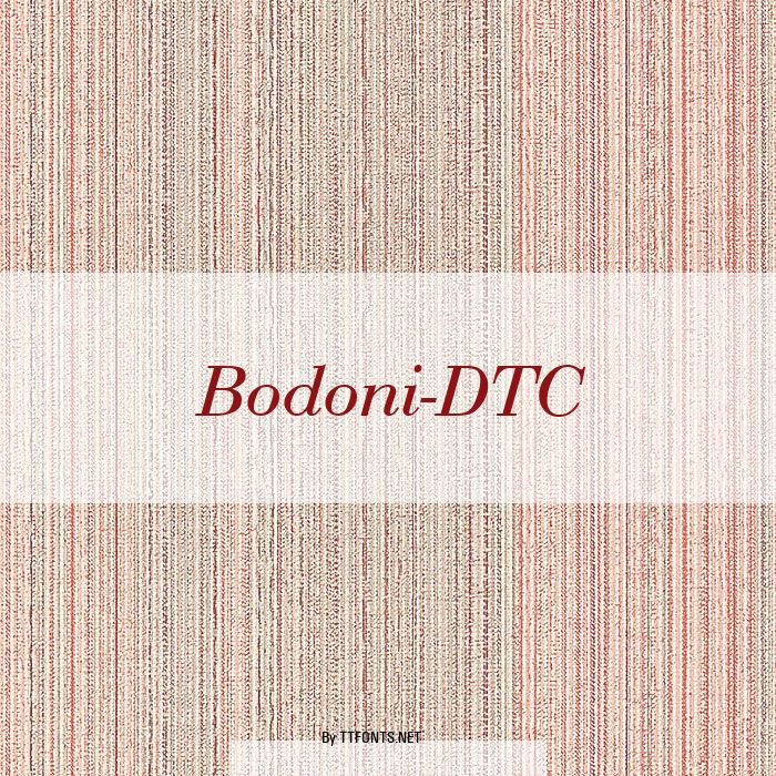 Bodoni-DTC example