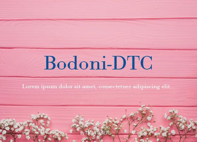 Bodoni-DTC example