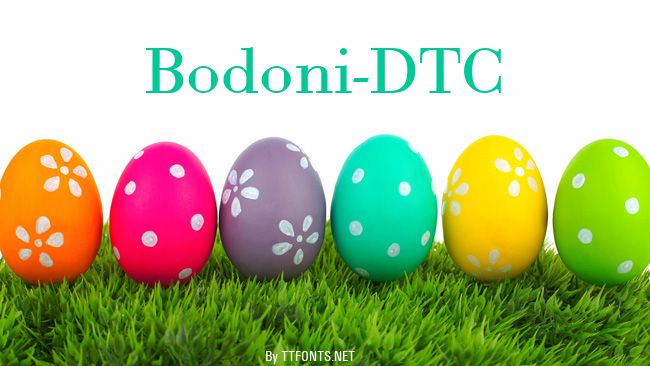 Bodoni-DTC example