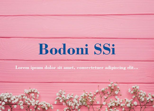 Bodoni SSi example