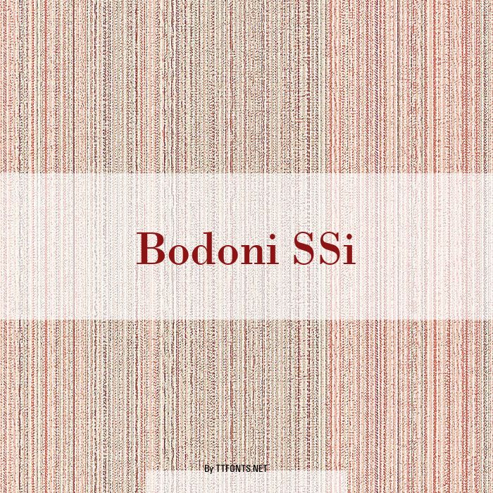 Bodoni SSi example