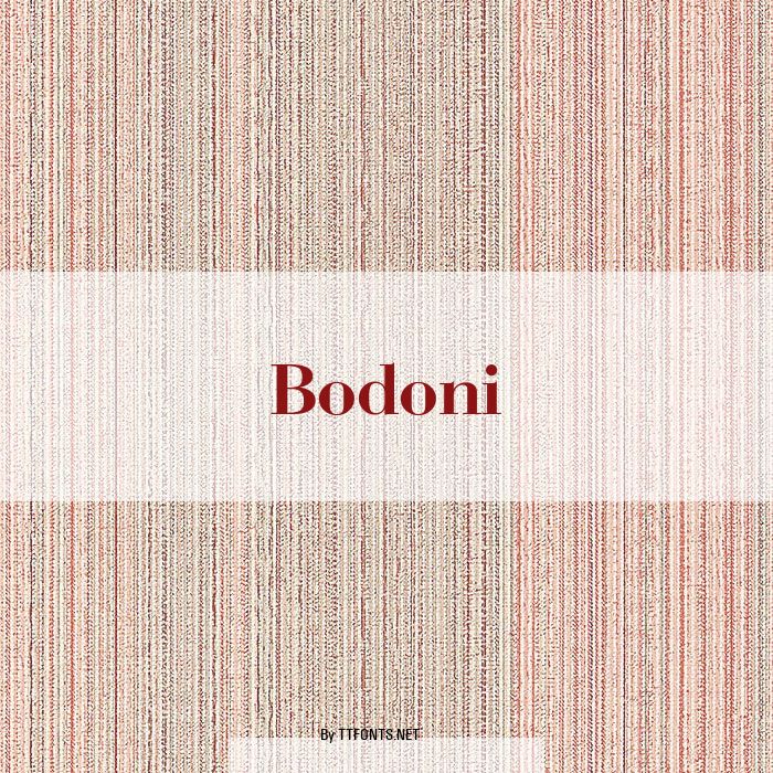 Bodoni example