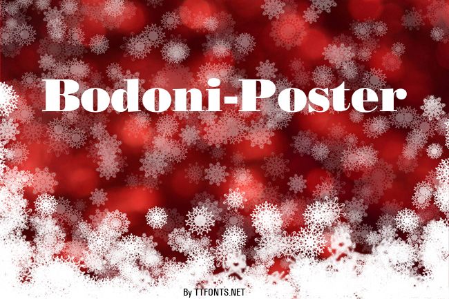 Bodoni-Poster example