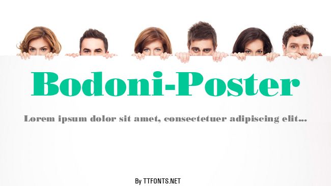 Bodoni-Poster example