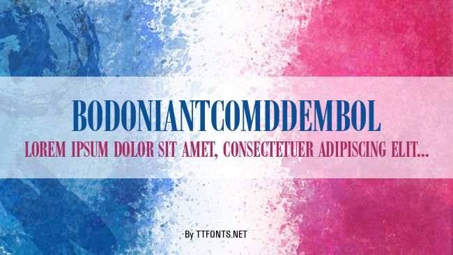 BodoniAntComDDemBol example