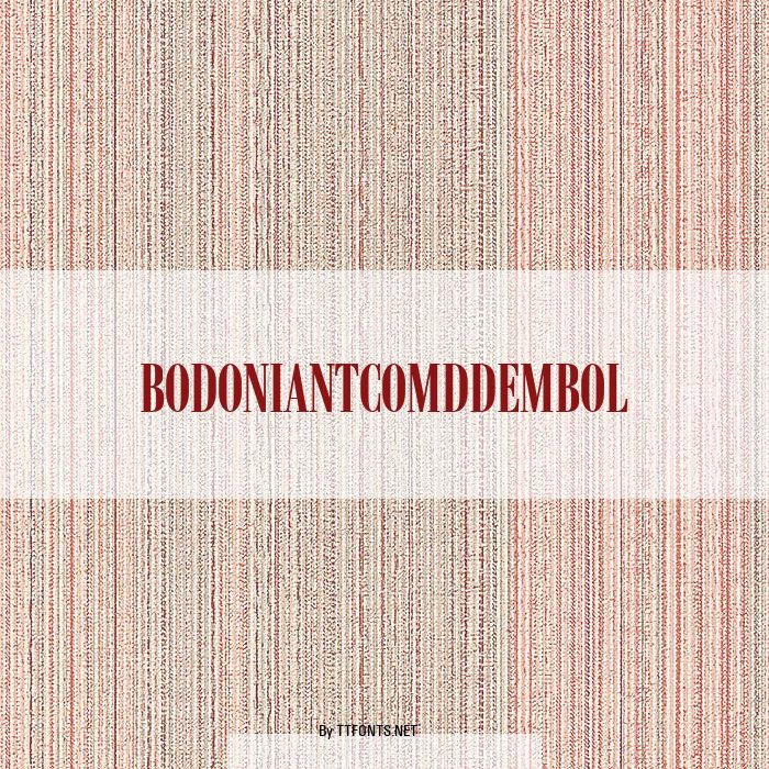 BodoniAntComDDemBol example