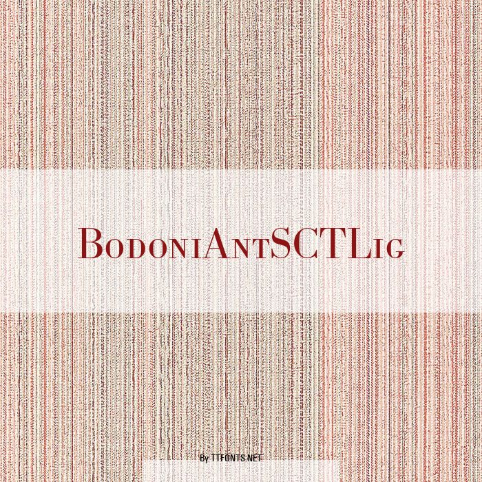 BodoniAntSCTLig example