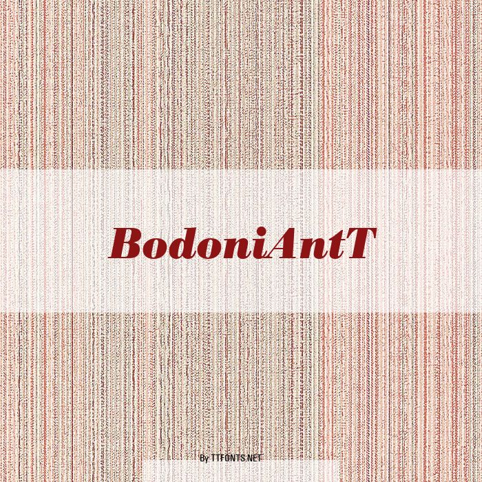 BodoniAntT example