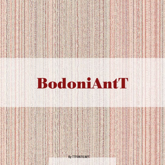 BodoniAntT example