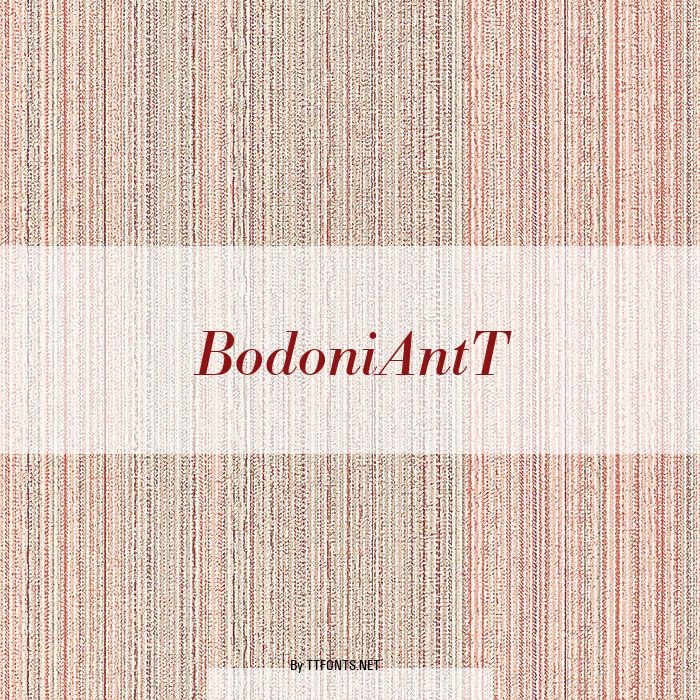 BodoniAntT example