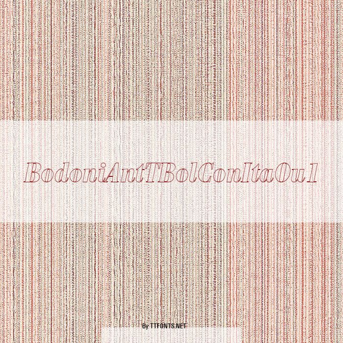 BodoniAntTBolConItaOu1 example