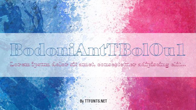 BodoniAntTBolOu1 example