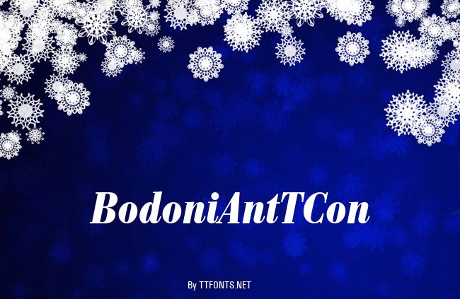 BodoniAntTCon example
