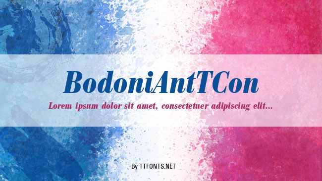 BodoniAntTCon example