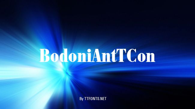 BodoniAntTCon example