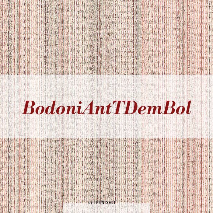 BodoniAntTDemBol example