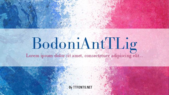 BodoniAntTLig example