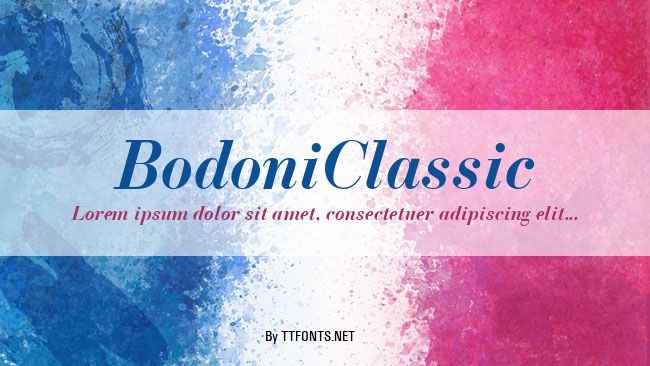 BodoniClassic example