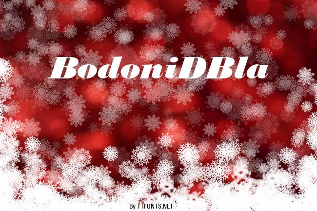 BodoniDBla example