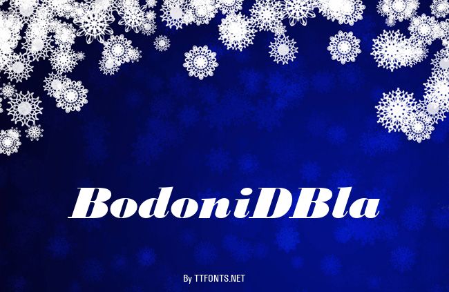 BodoniDBla example