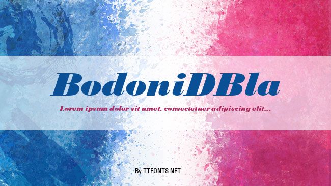 BodoniDBla example