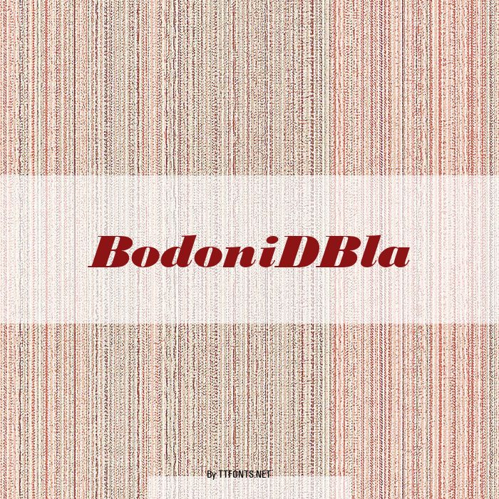 BodoniDBla example