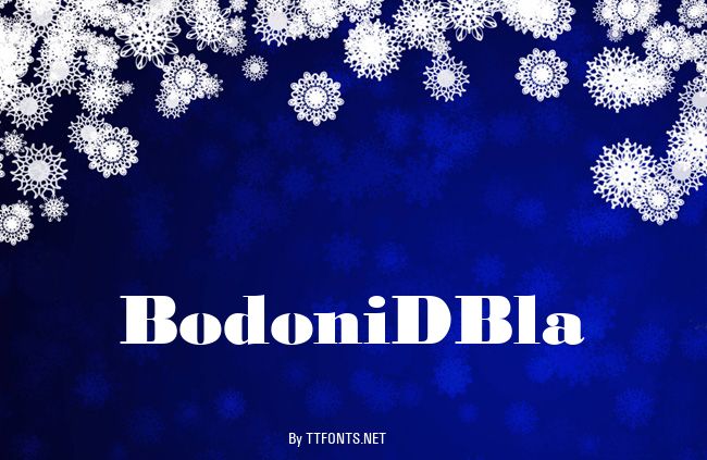 BodoniDBla example
