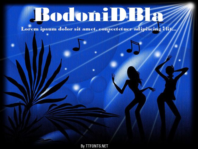 BodoniDBla example