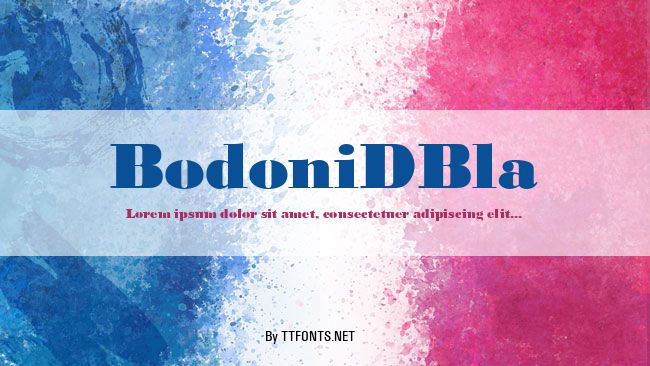 BodoniDBla example