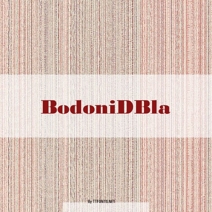 BodoniDBla example