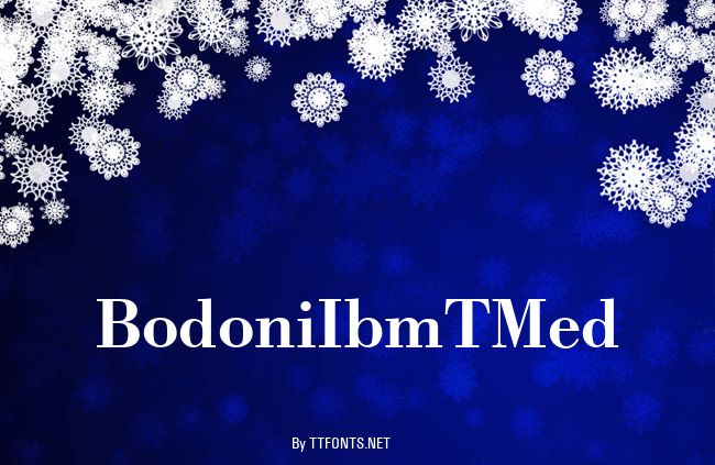BodoniIbmTMed example