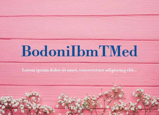 BodoniIbmTMed example