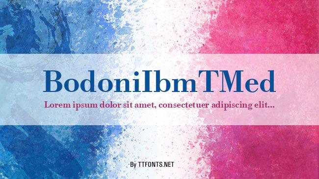 BodoniIbmTMed example