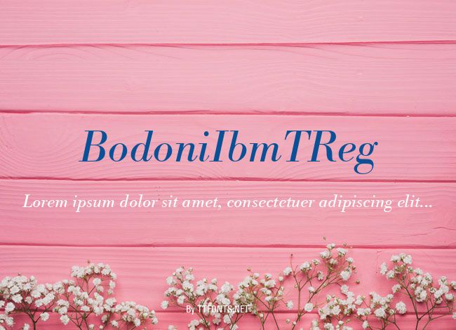 BodoniIbmTReg example