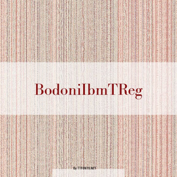 BodoniIbmTReg example