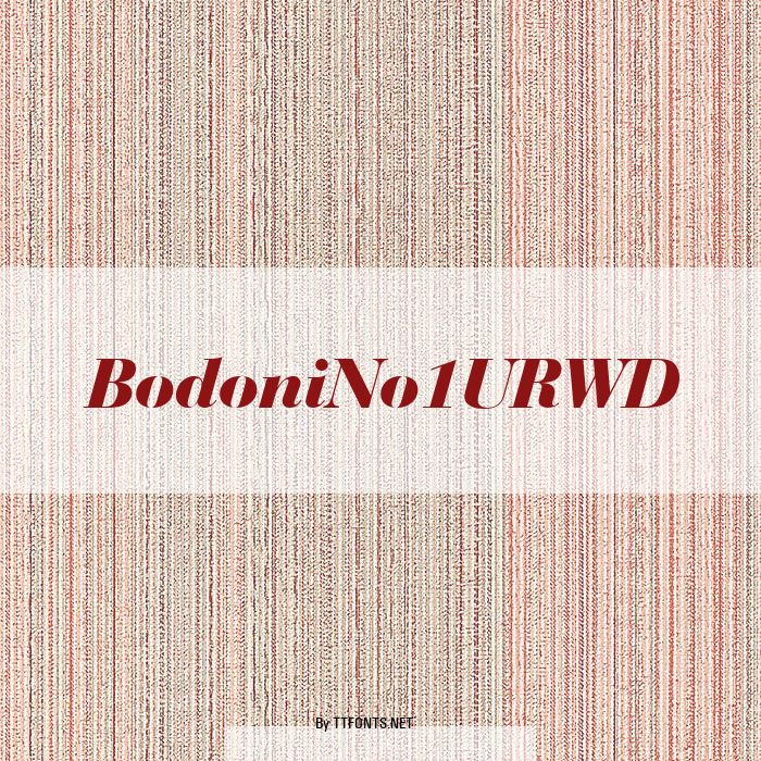 BodoniNo1URWD example