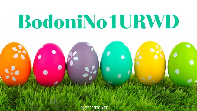 BodoniNo1URWD example