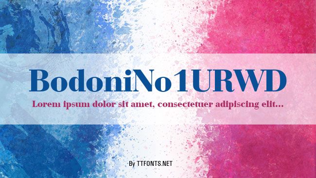 BodoniNo1URWD example